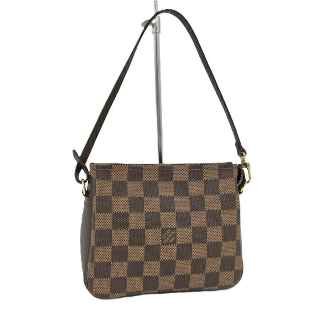 Louis Vuitton Trousse Makeup Handbag Damier Ebene Brown